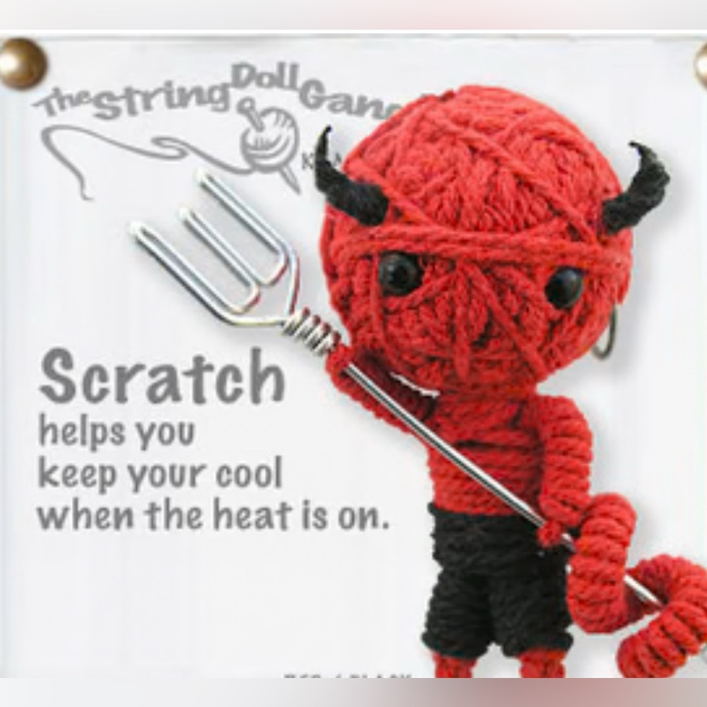 Scratch a handmade String doll